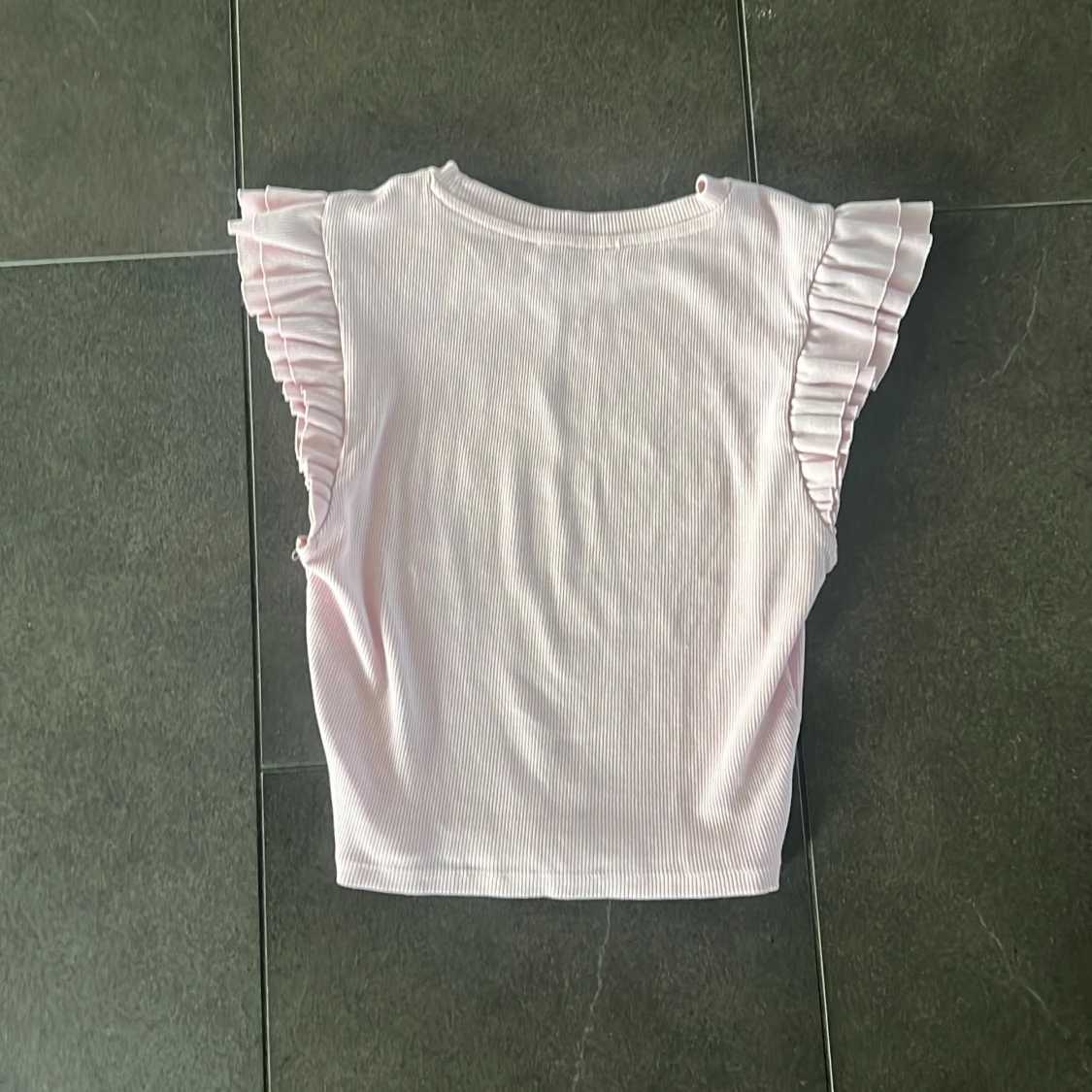 Ljusrosa volangtopp från Zara - 1