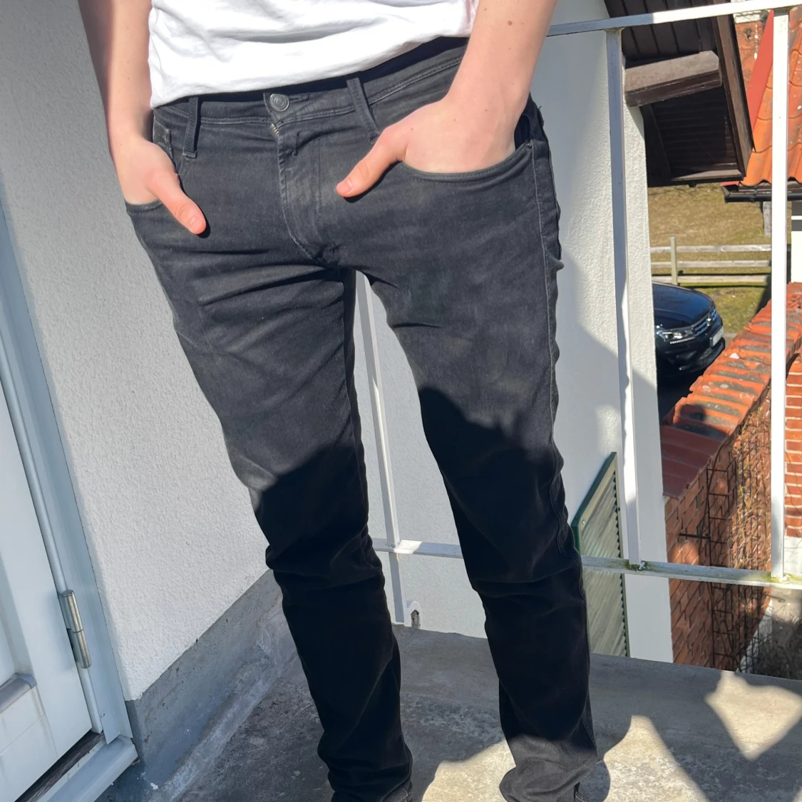 Svarta jeansbyxor från Replay Anbass