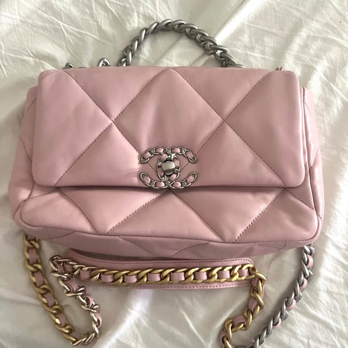 Lyxig rosa väska - 1