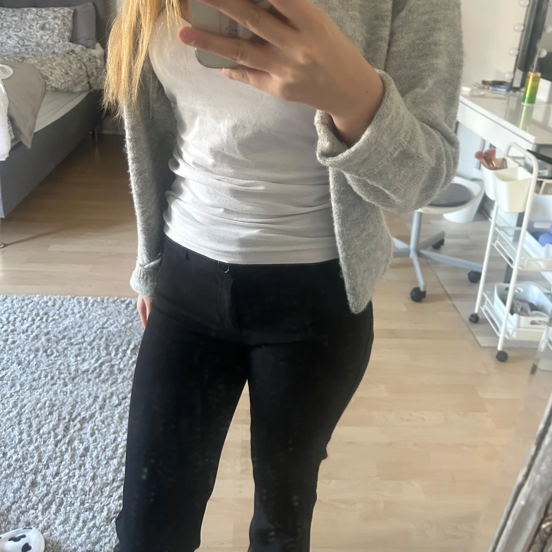 Svarta byxor med knappar - 2