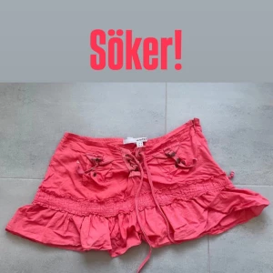 Rosa kortkjol med snörning - SÖKER! Från ZARA. Skriv till mig ifall nos er någon som säljer.