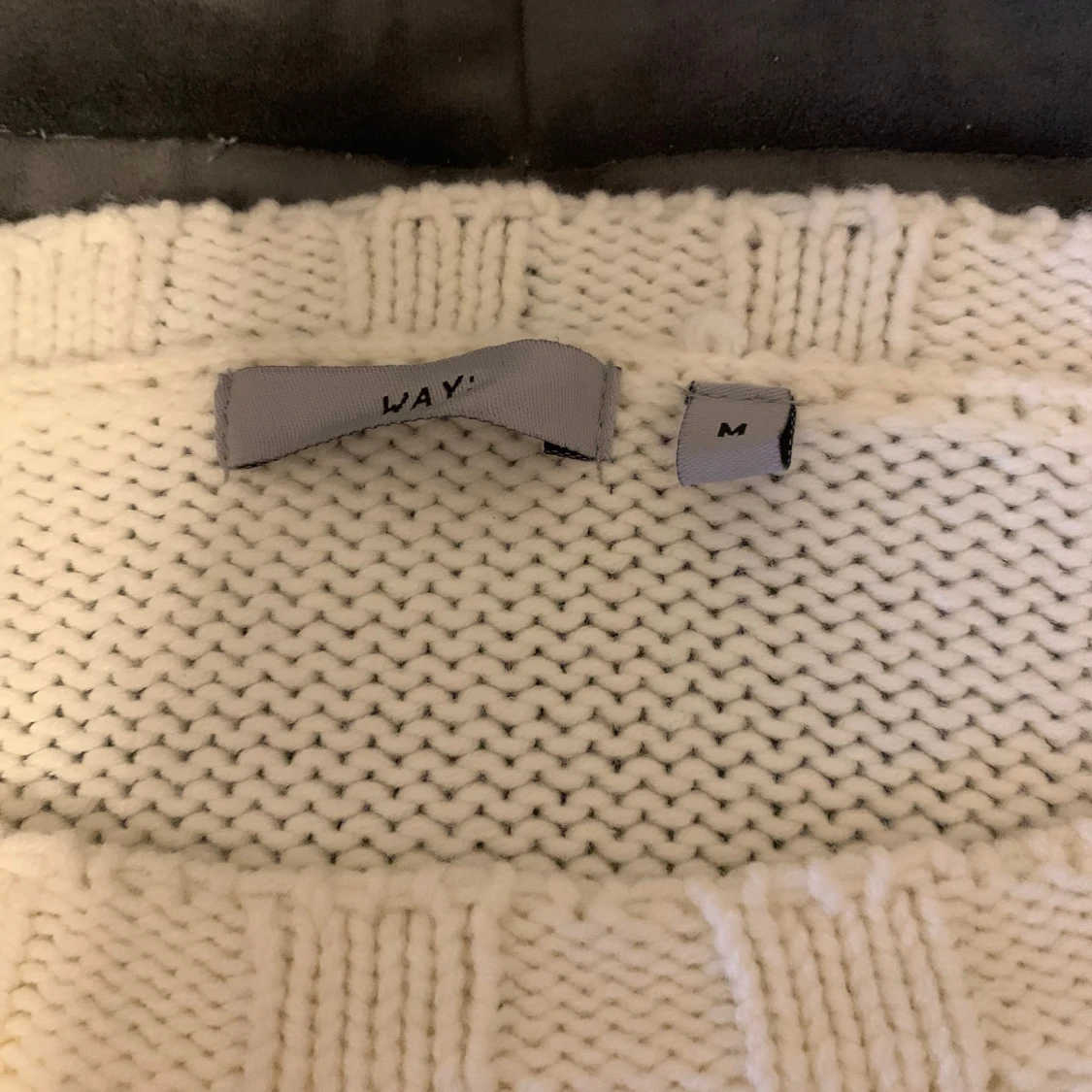 Vit stickad tröja från Way - 1