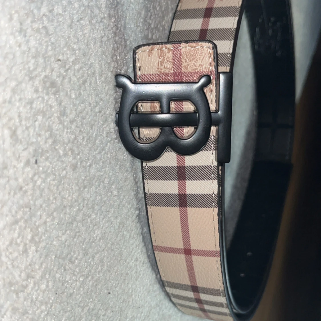 Burberry bälte med rutig design - 2