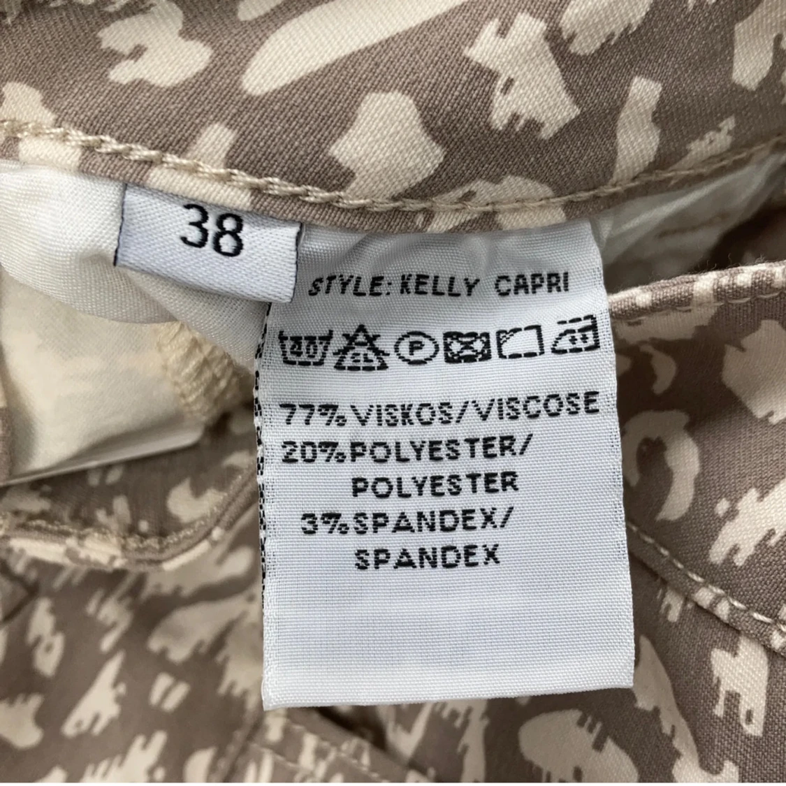 Kelly Capri byxor med leopardmönster - 3