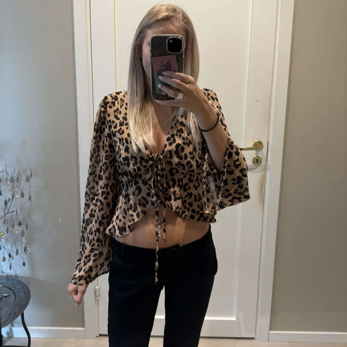 Leopardmönstrad blus från SHEIN