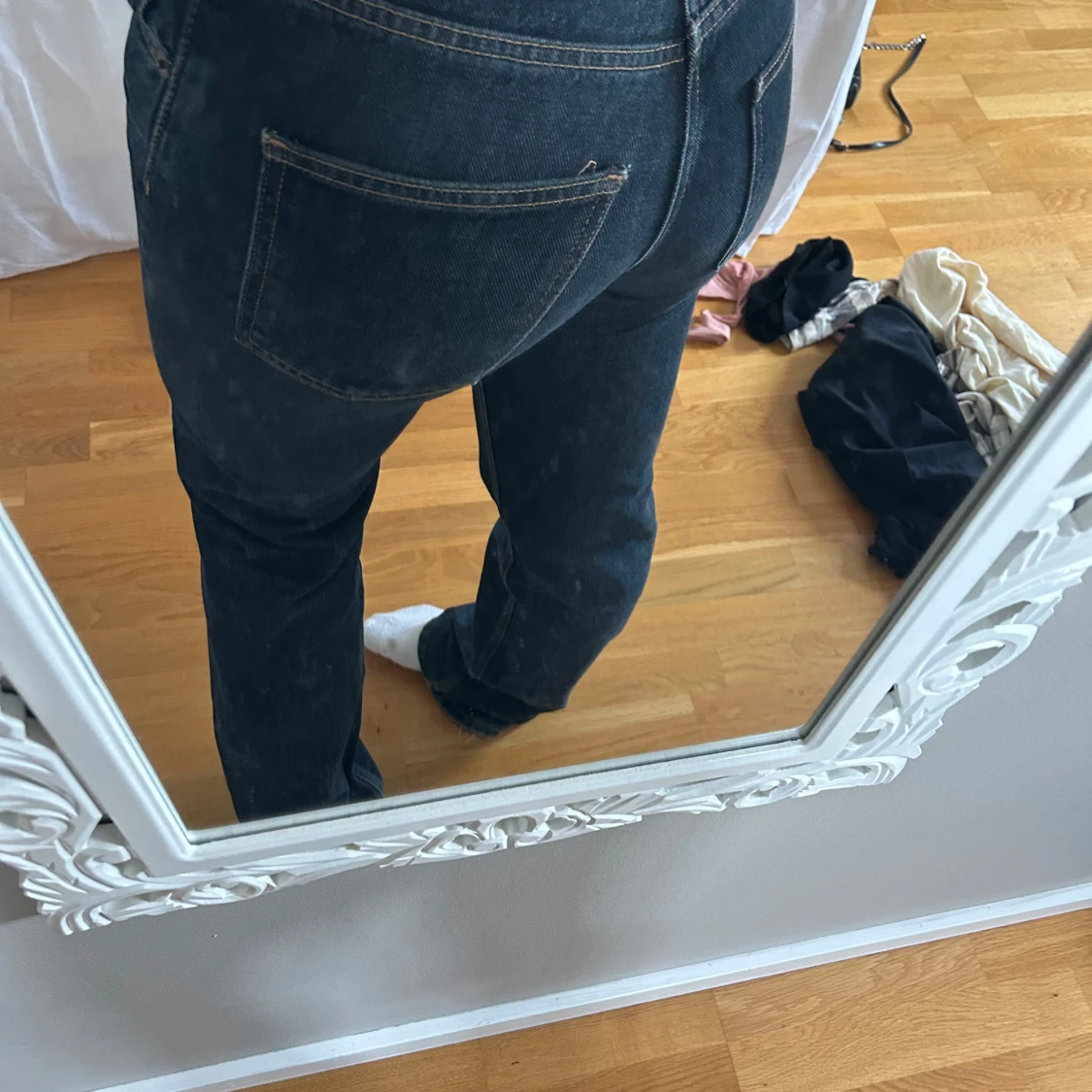Låg midjade raka jeans från Zara - 2