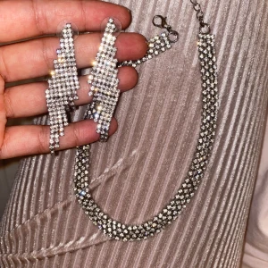 Smycken - Örhänge & halsband. Använt 1 gång. 