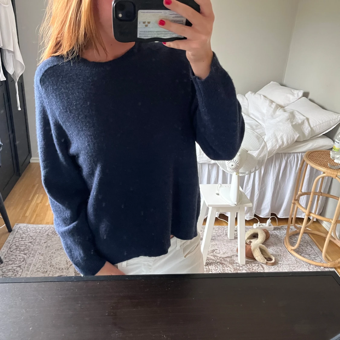 Mörkblå stickad tröja från C.W. - 1