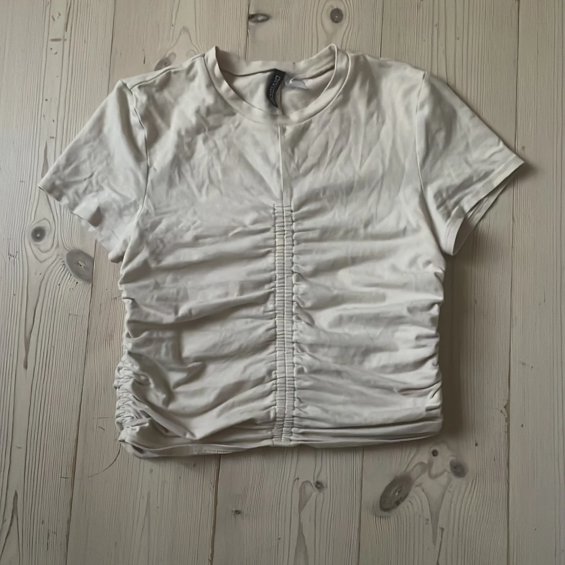 Beige snörad topp från H&M