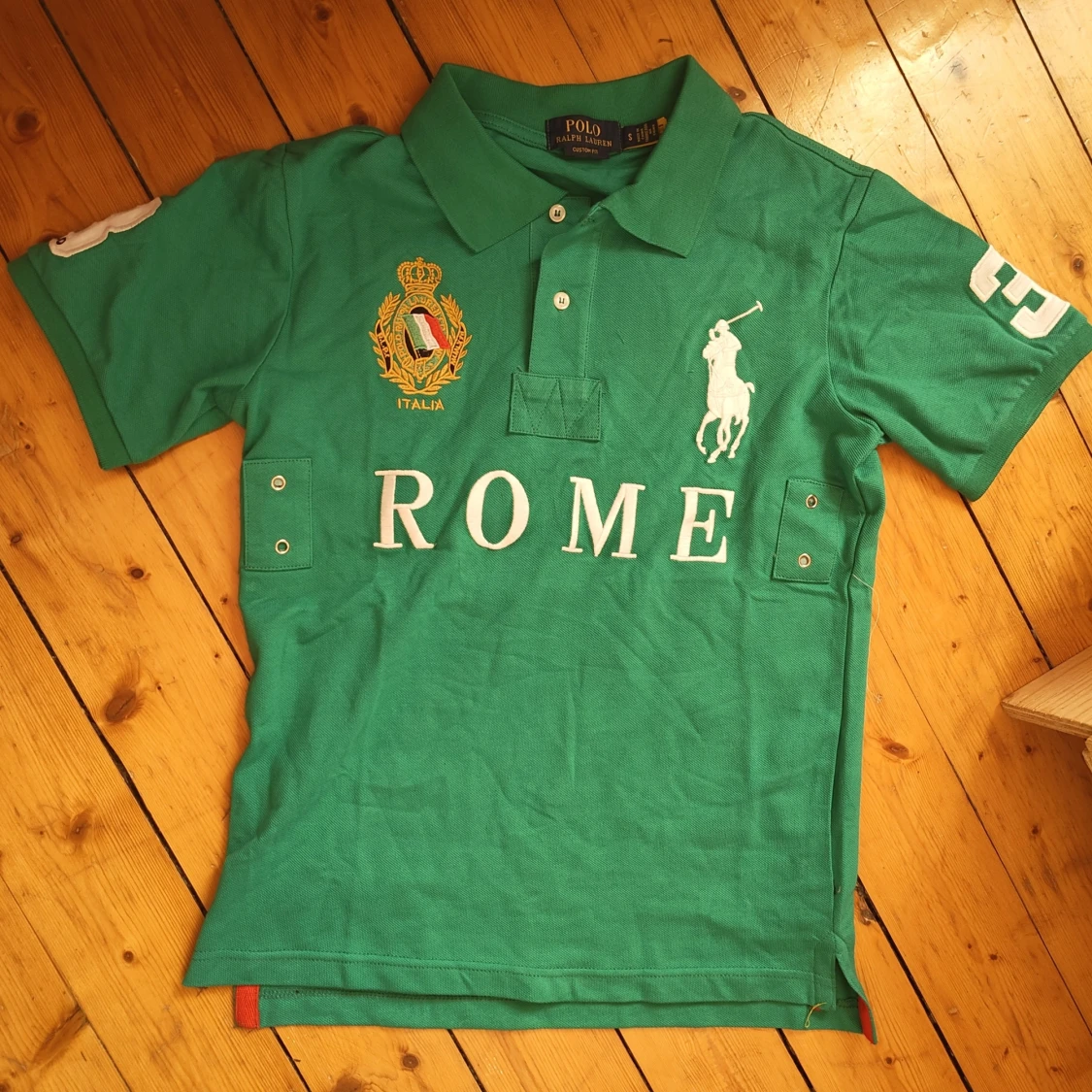Grön Polo Ralph Lauren pikétröja