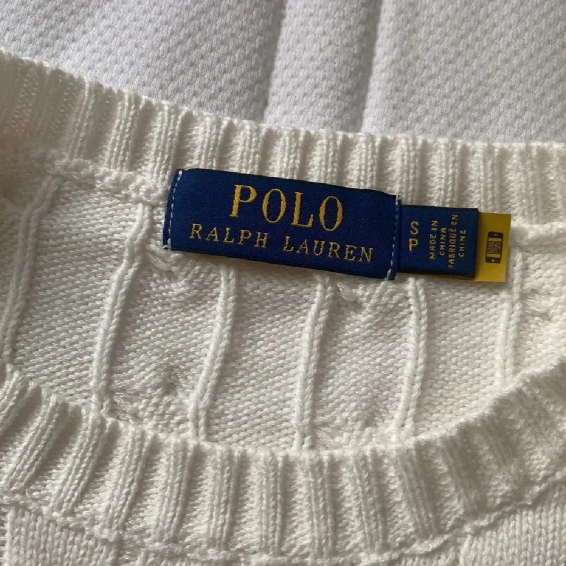 Vit kabelstickad tröja Polo Ralph Lauren - 3