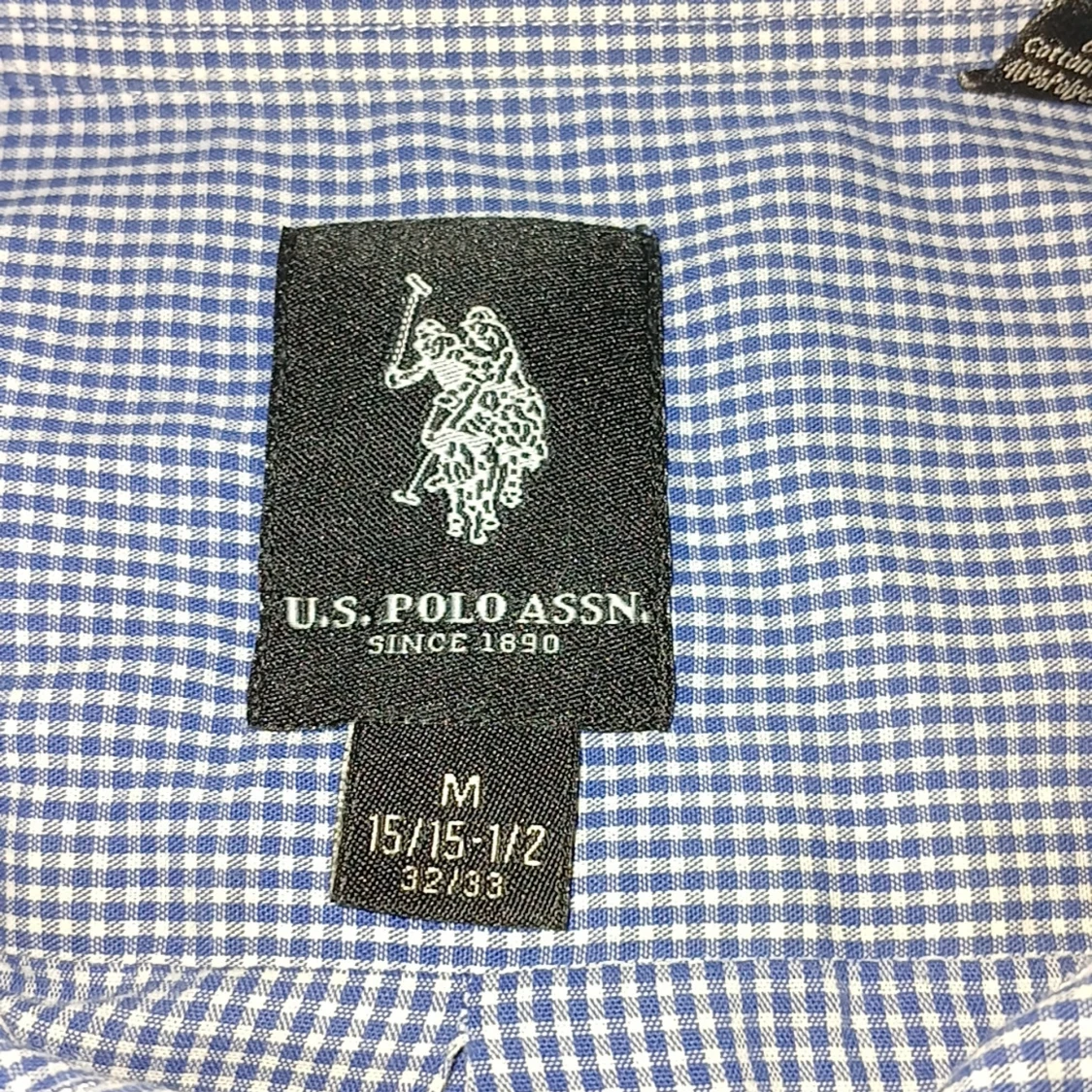 Blårutig skjorta från U.S. Polo Assn. - 1