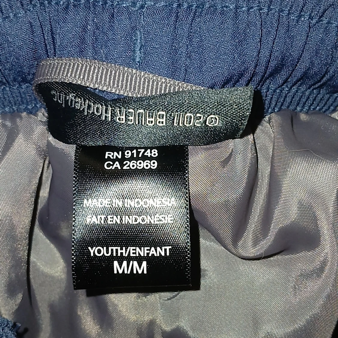 Blå täckbyxor från Bauer, M - 1