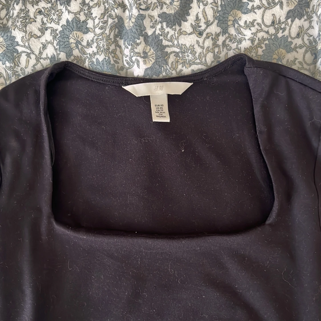 Svart långärmad topp från H&M  - 3