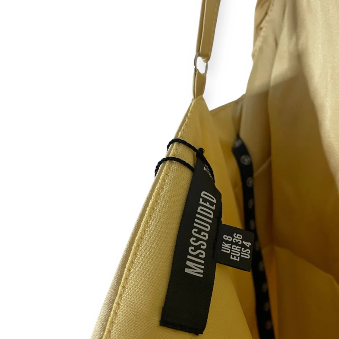 Gul kort klänning Missguided - 4