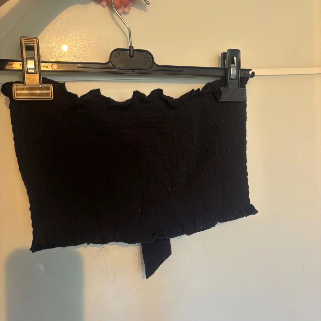 Svart bandeau topp med knyt från Amisu - 1