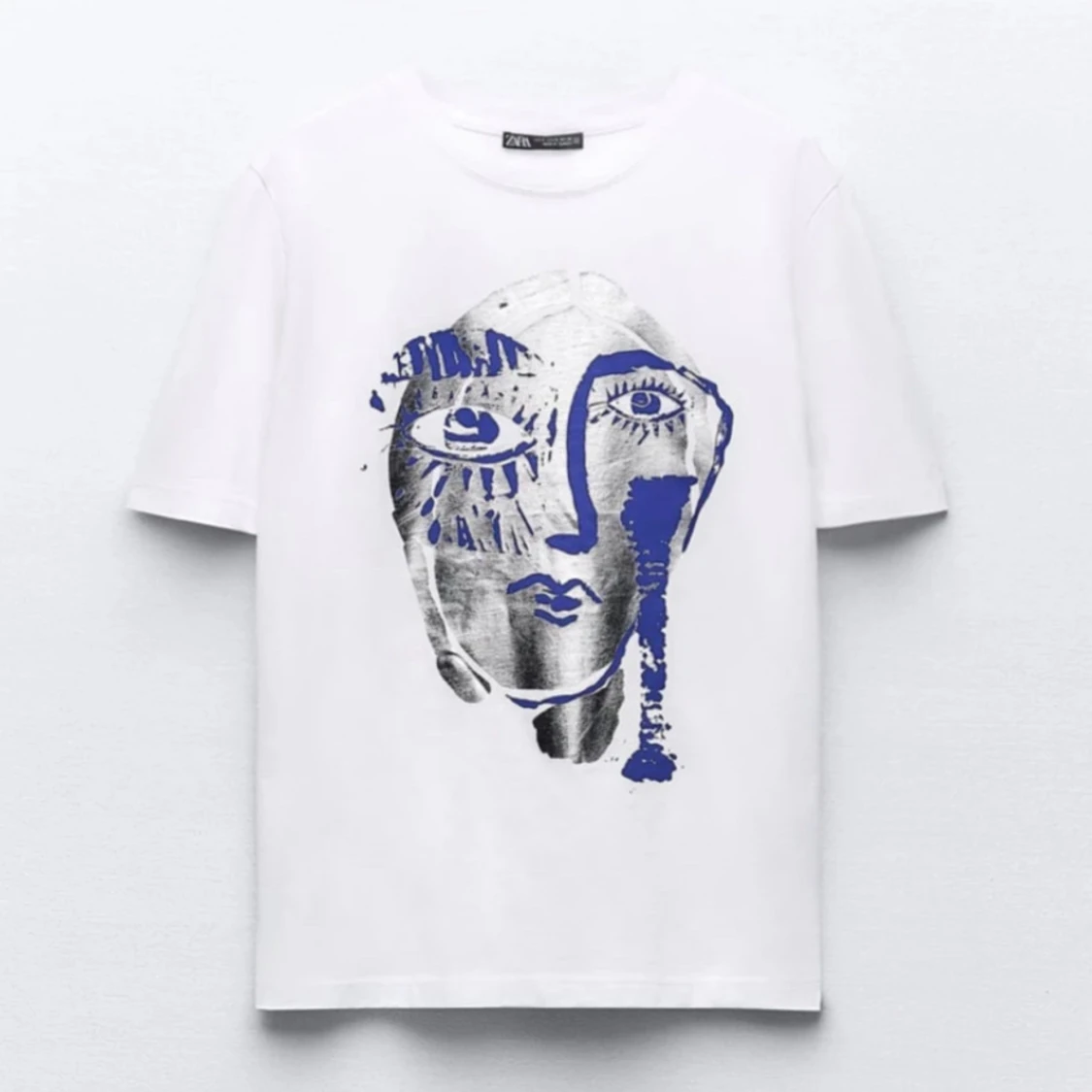 T-shirt med tryck Zara