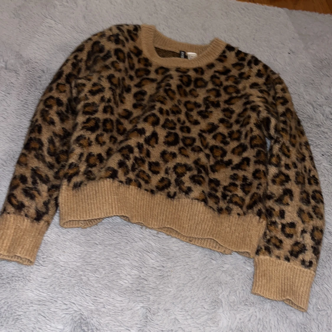 Leopardmönstrad stickad tröja H&M - 3