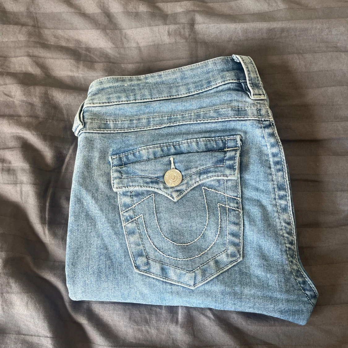 True Religion Joey Low Rise Flare Jeans - 2