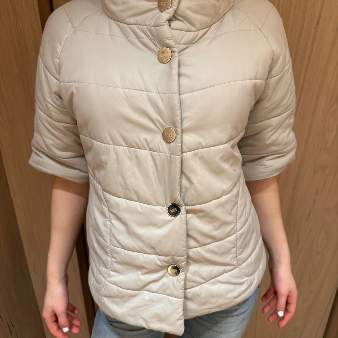 Grå quiltad jacka - 1