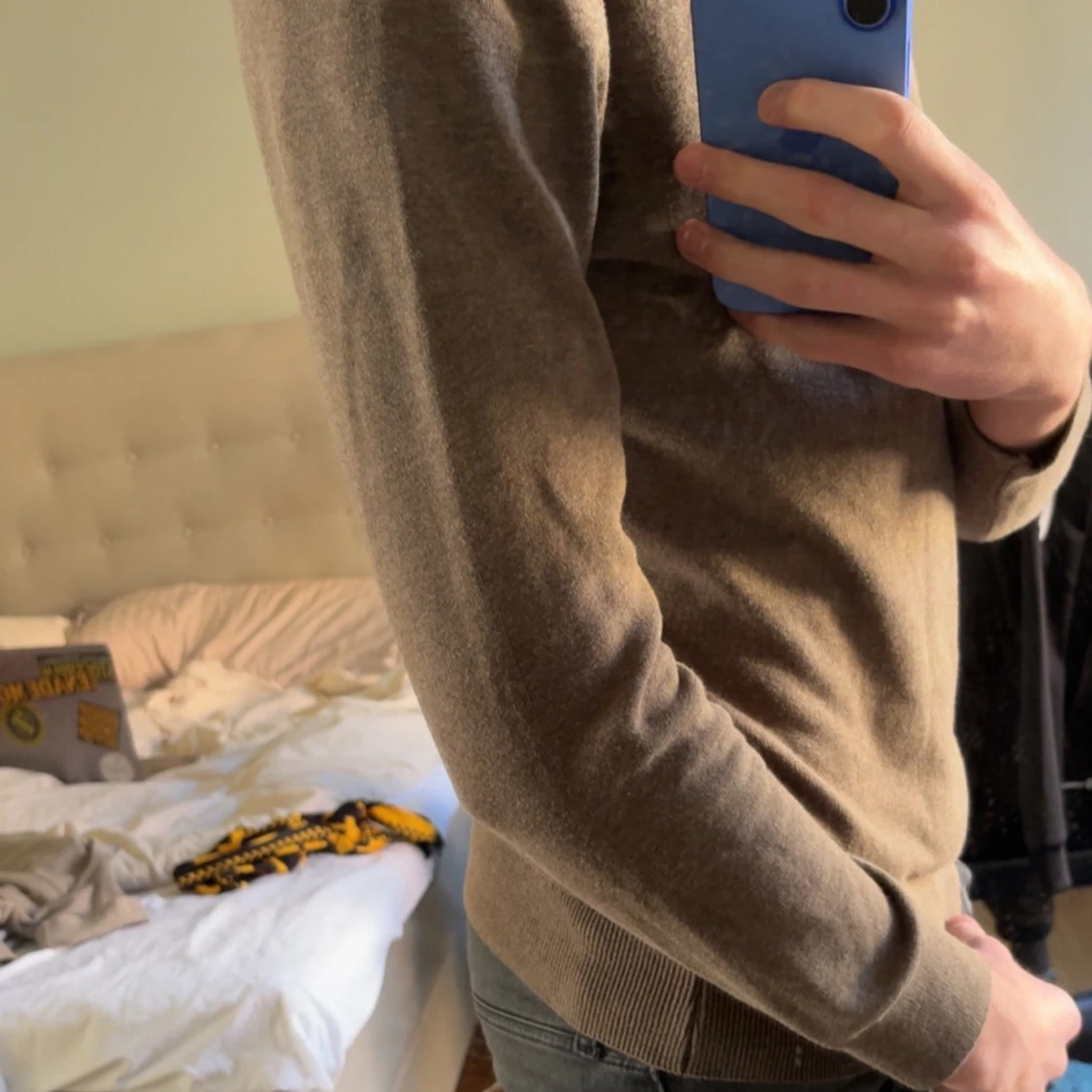 Brun polo tröja i slim fit - 2