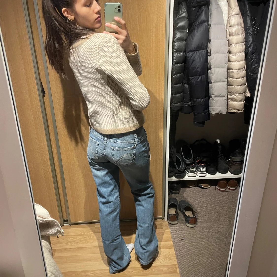 Lågmidjade bootcut jeans  - 3