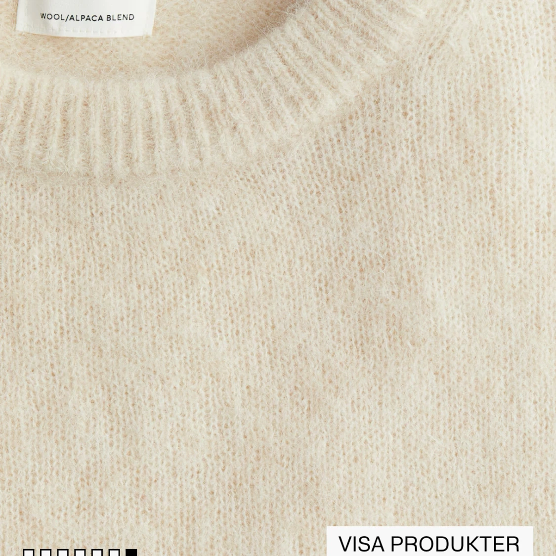 Stickad tröja i ulll/alpacka - 3