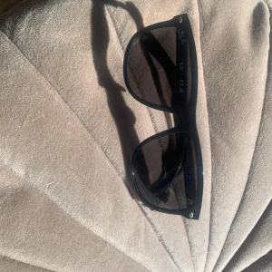 Svarta solglasögon från Ray-Ban - Snygga svarta solglasögon från Ray-Ban med klassisk design. De har en robust båge och kommer med ett svart fodral och putsduk. Perfekta för soliga dagar!