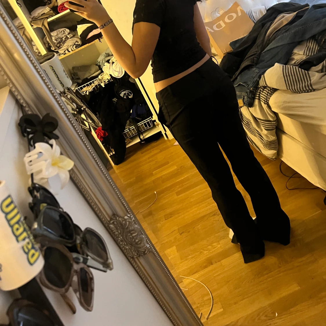 Svarta kostymbyxor - 2