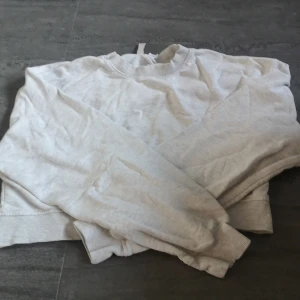 Grå sweatshirt från H&M Divided - Säljer en enkel och stilren grå sweatshirt från H&M Divided. Tröjan har en rund halsringning och långa ärmar, perfekt för en avslappnad look. Den är tillverkad i ett mjukt material för extra komfort.