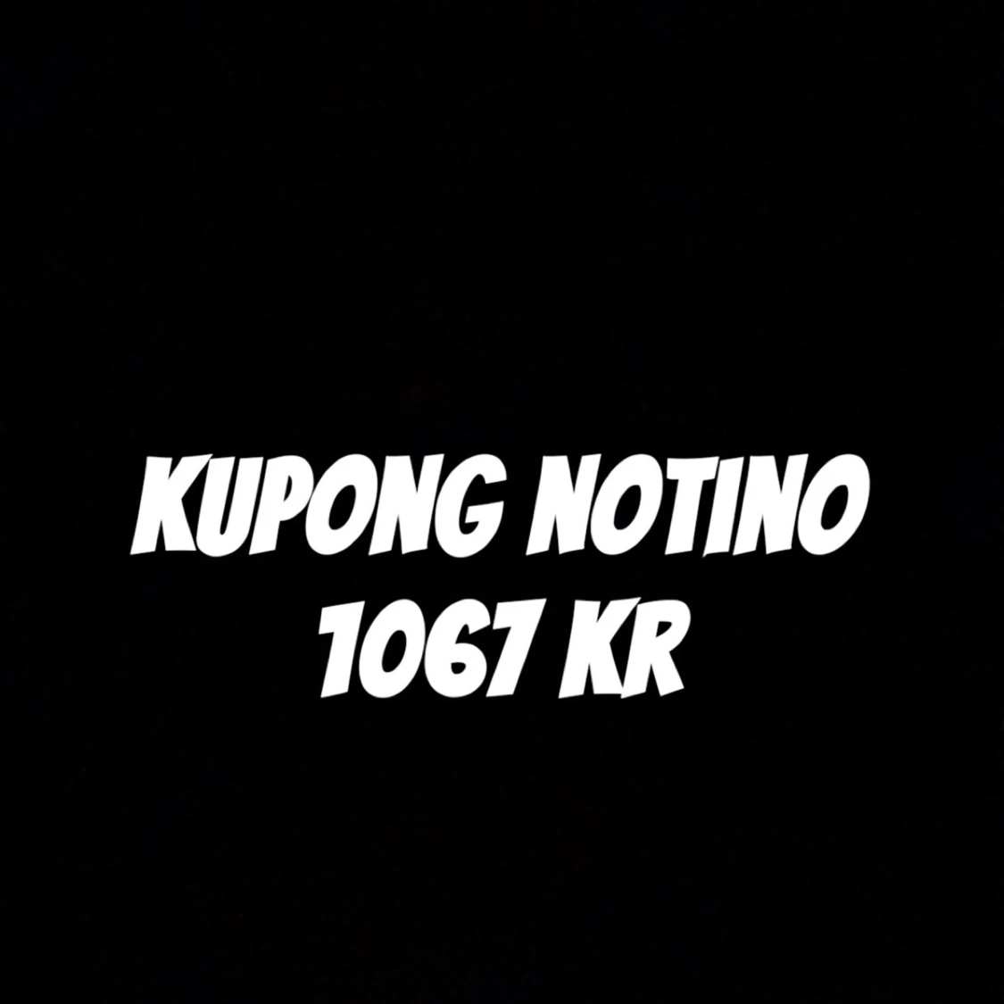 Kupong Notino 1067 kr