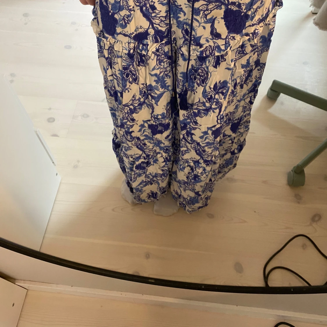 Blåvit långkjol  - 2