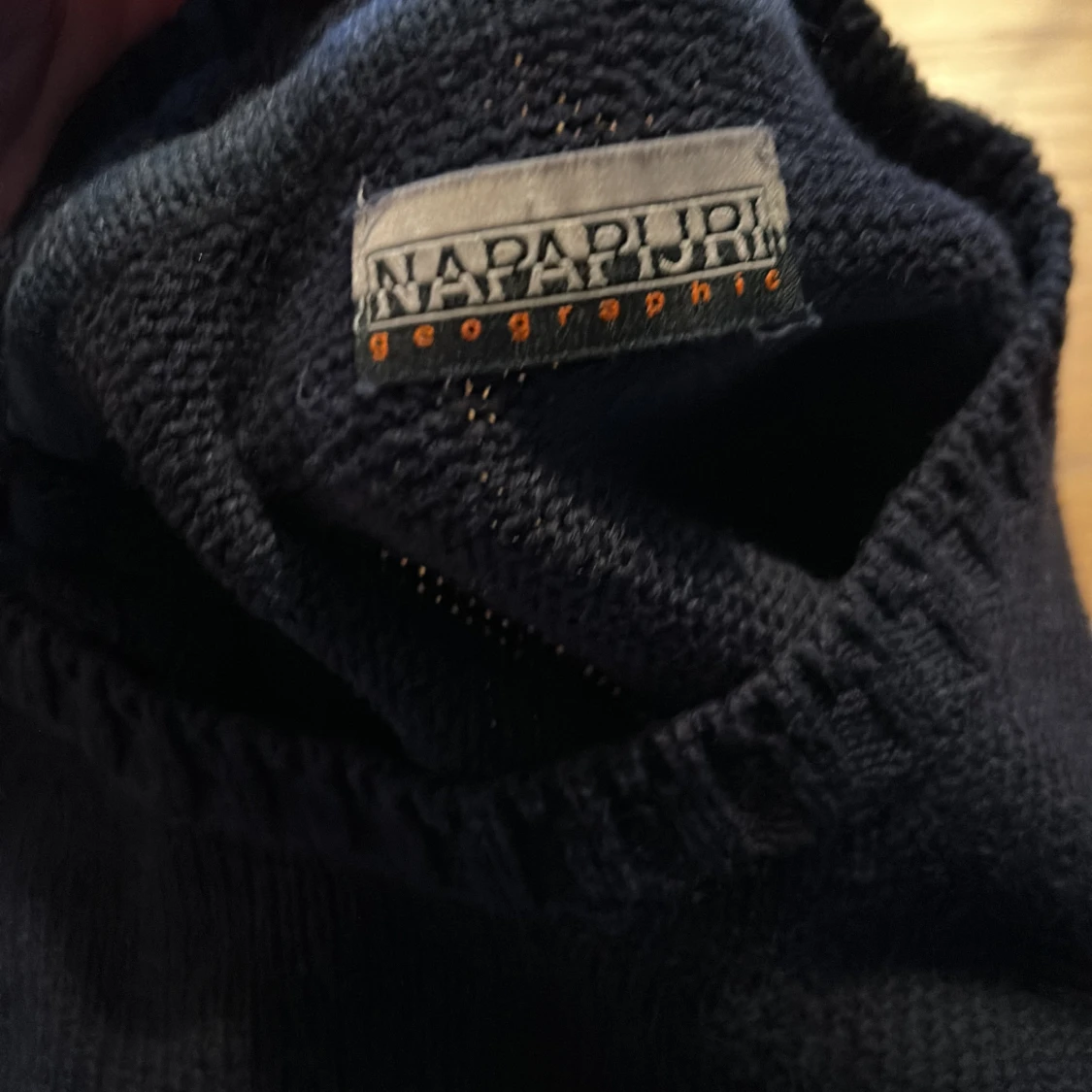 Mörkblå stickad tröja från Napapijri - 2