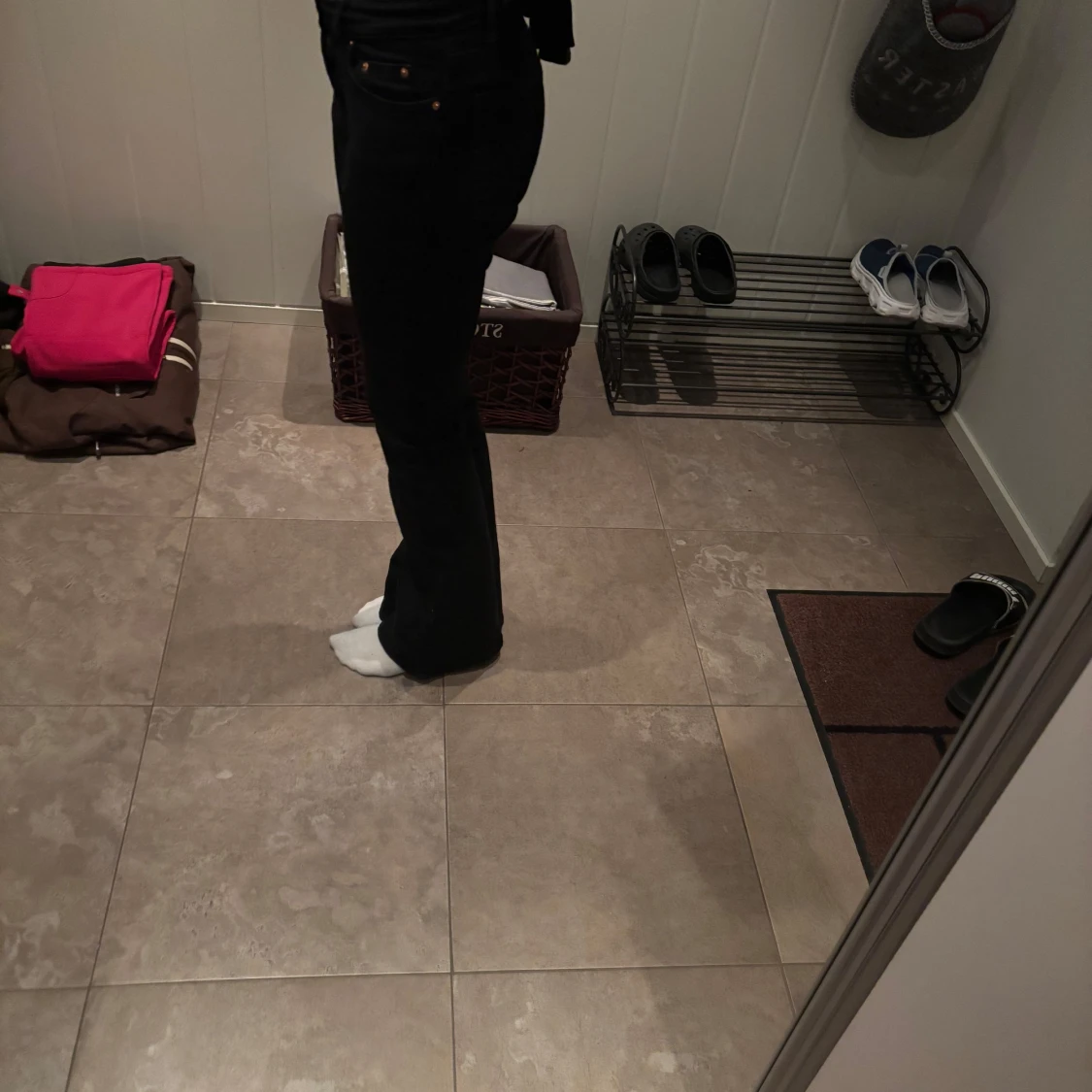 Svarta bootcut jeans - 1