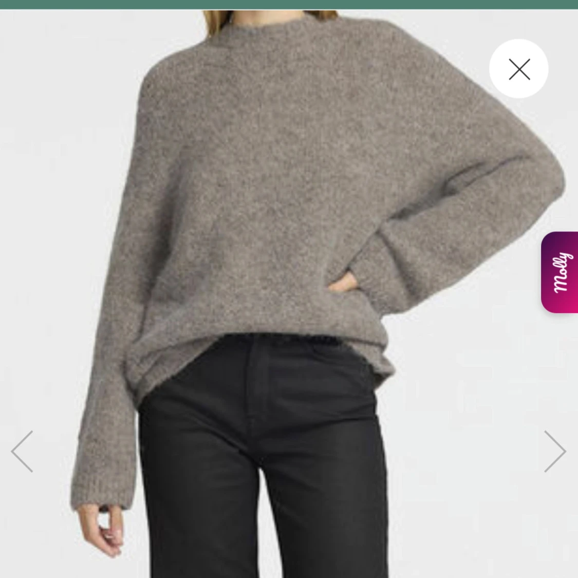 Svart  stickad tröja