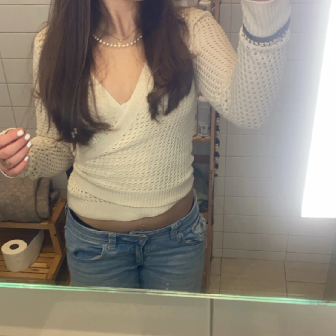 Beige omlottkofta från NA-KD Reborn