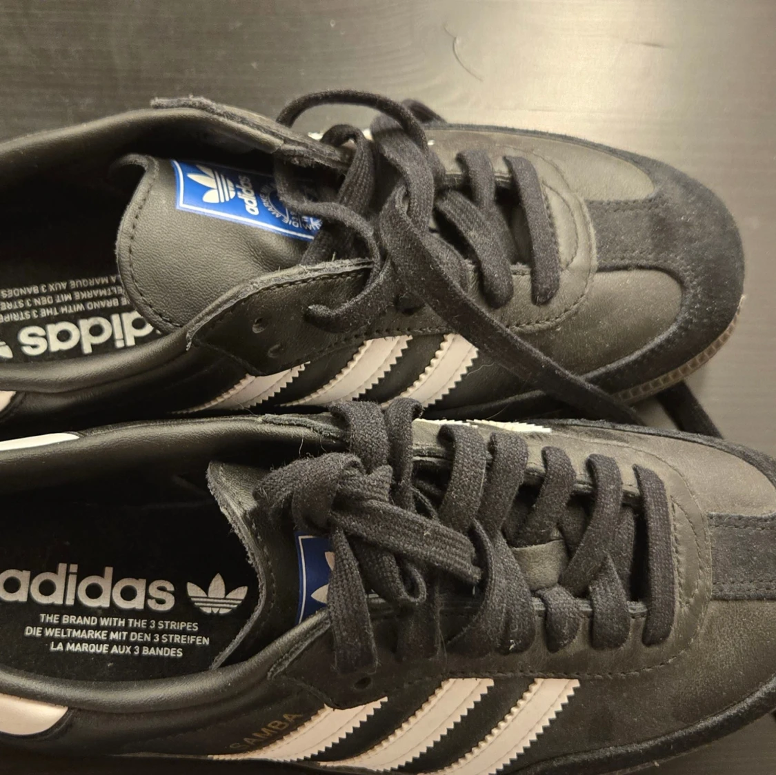 Svarta addidas Sambas - 1