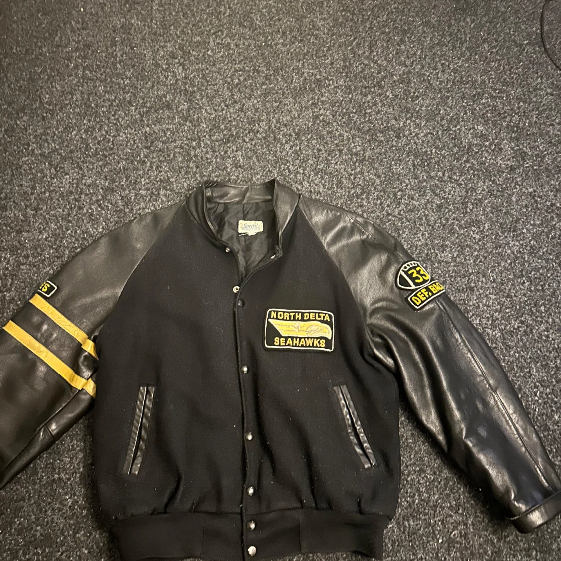 Svart bomberjacka North Delta Seahawks - 1