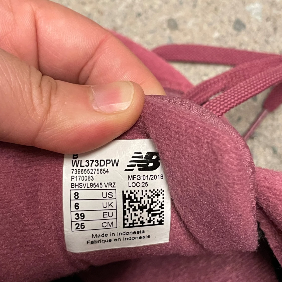 Vinröda New Balance 373 sneakers - 3