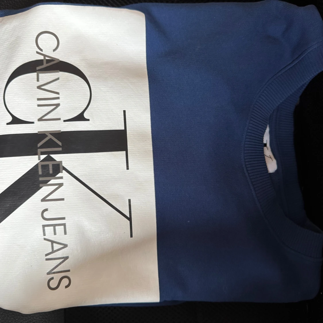 Blå Calvin Klein sweatshirt M - 1