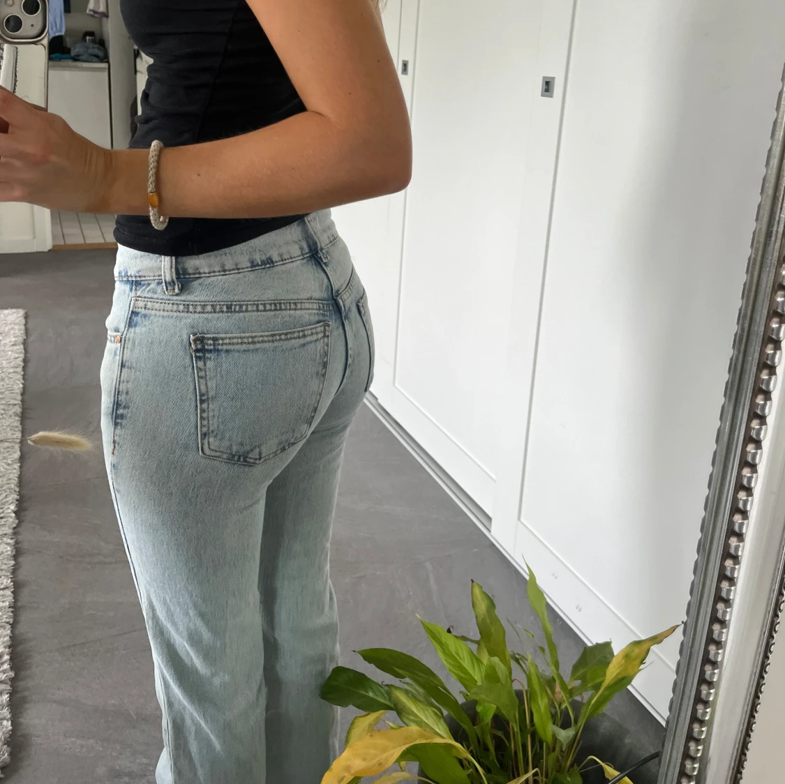 Lågmidjade bootcutjeans  - 1