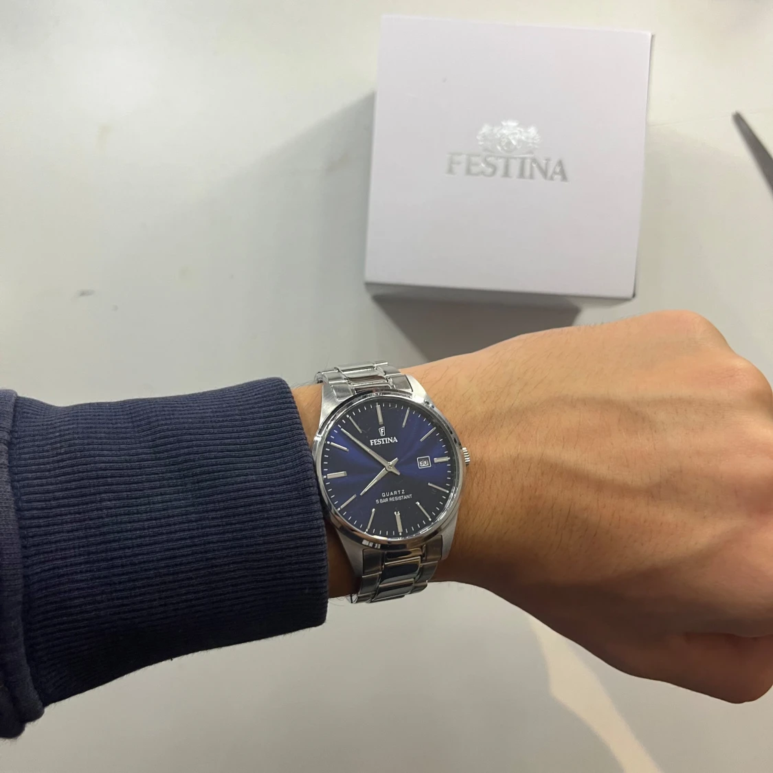 Festina klocka med blå urtavla - 2