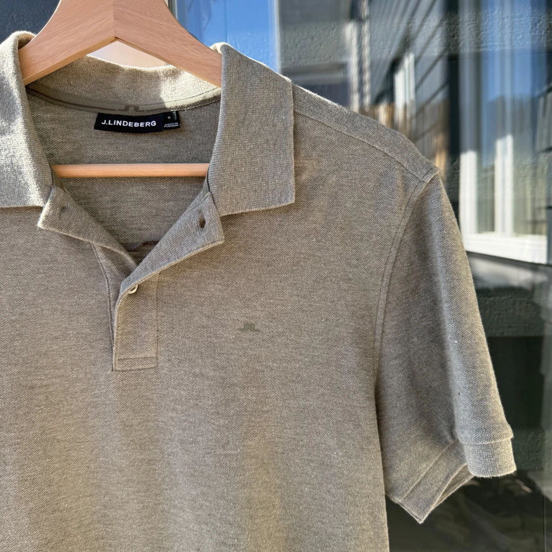 Grön pikétröja från J.Lindeberg