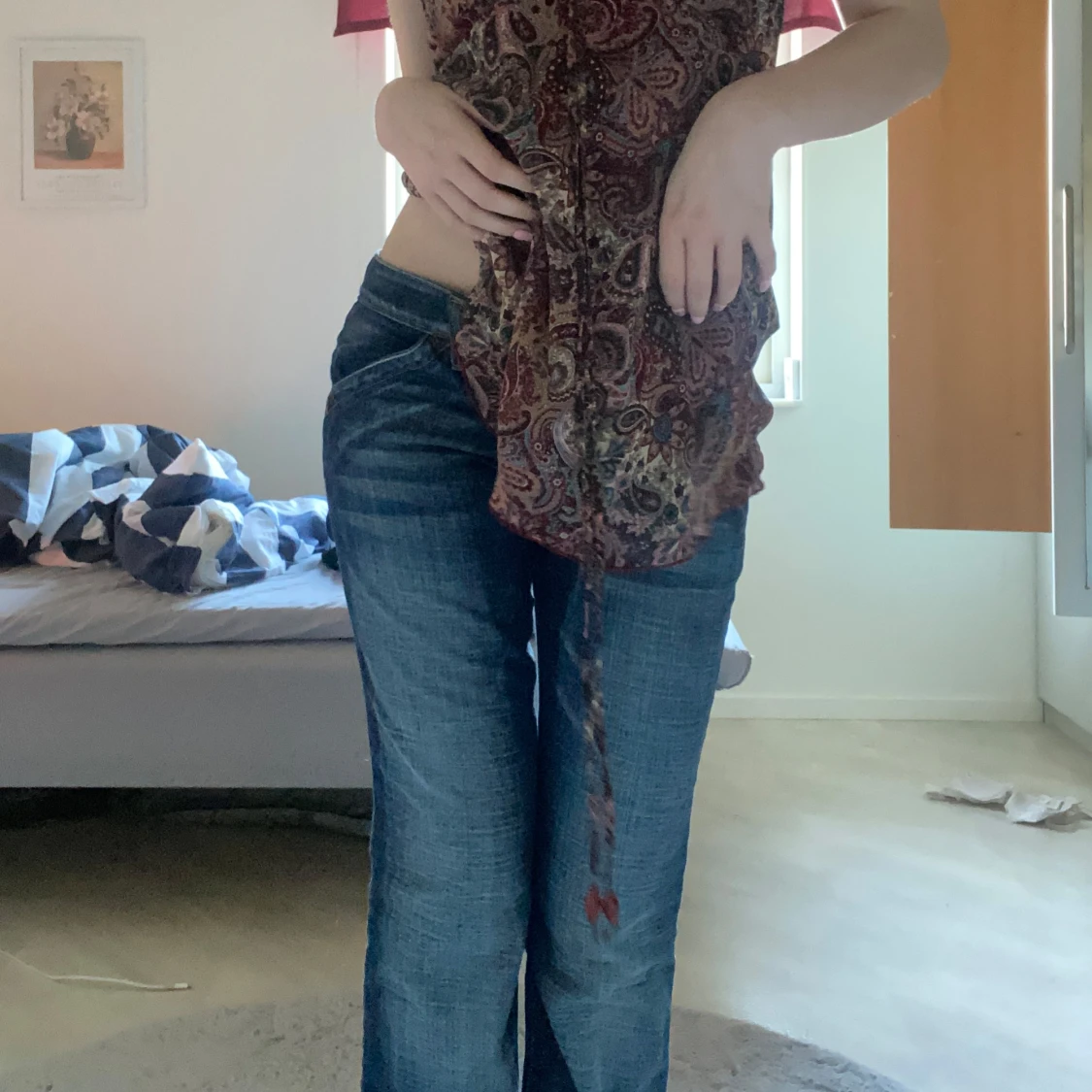 Lågmidjade vintage jeans - 4