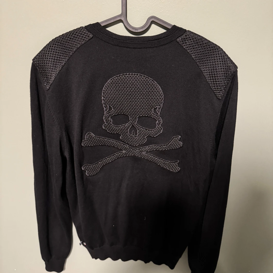 Svart kofta från Philipp Plein med dödskalle - 1