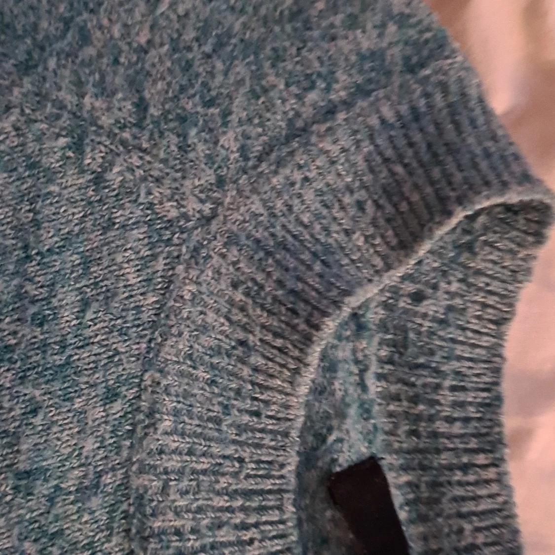 Ljusblå stickad tröja från Vero Moda - 4