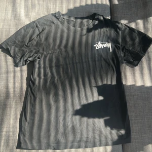 Svart Stussy T shirt - En svart Stussy T-shirt med vitt tryck. I bra skick. Storlek S. Kan mötas upp eller posta. 