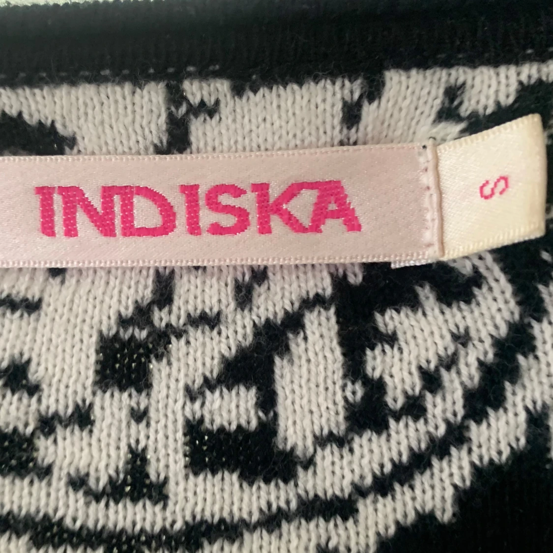 Svartvit kofta från Indiska, storlek S - 2