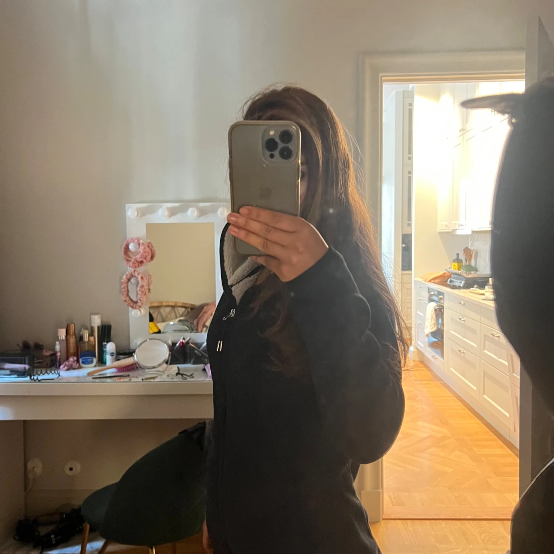 Svart teddyjacka från Crivit med dragkedja - 2