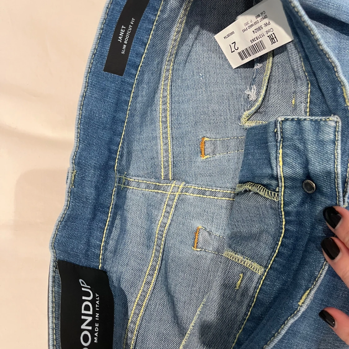 Blå bootcut jeans från Dondup - 2